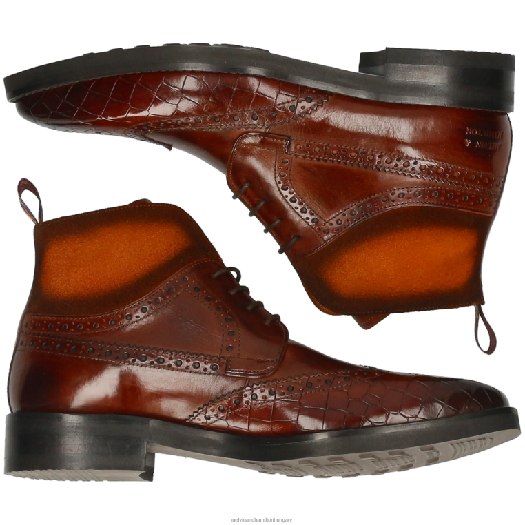 42FNT85 bokacsizma barna Melvin & Hamilton Jeff 34 férfiak