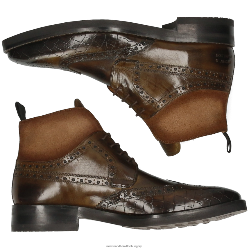 férfiak Melvin & Hamilton 42FNT106 bokacsizma khaki Jeff 34