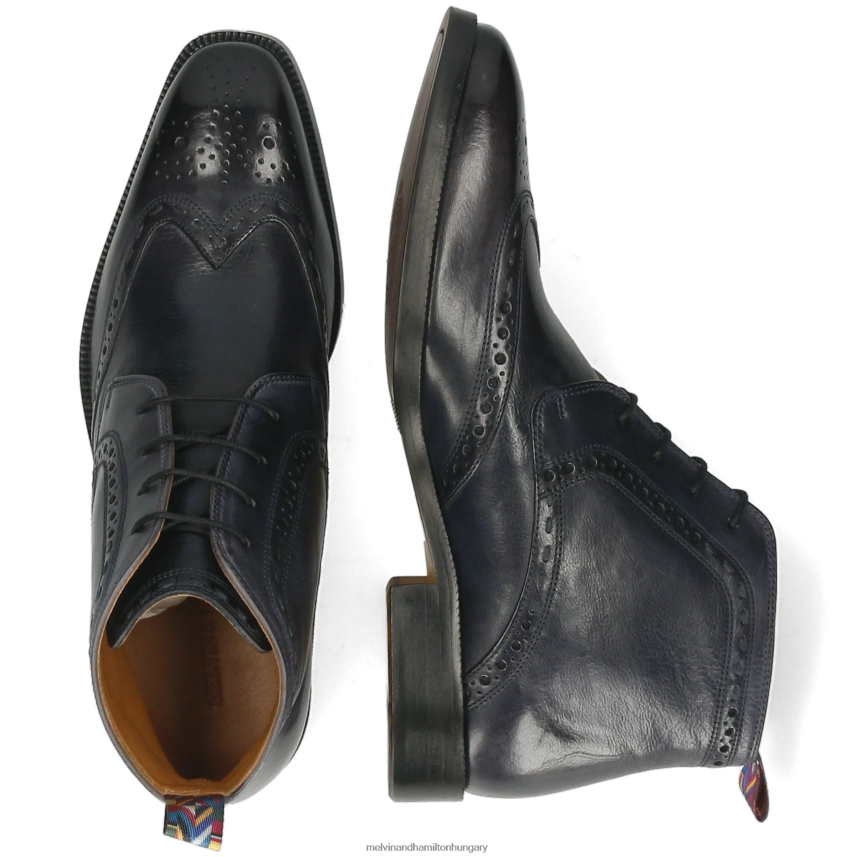 férfiak Melvin & Hamilton 42FNT109 bokacsizma kék Jeff 7