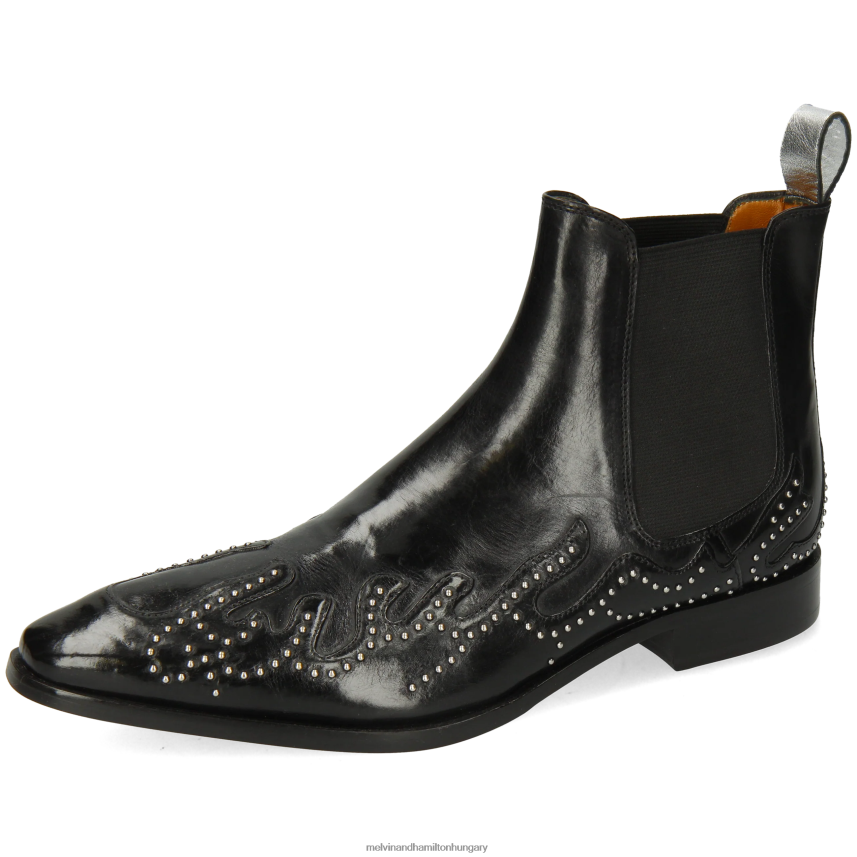 férfiak Melvin & Hamilton 42FNT114 bokacsizma fekete elvis 81