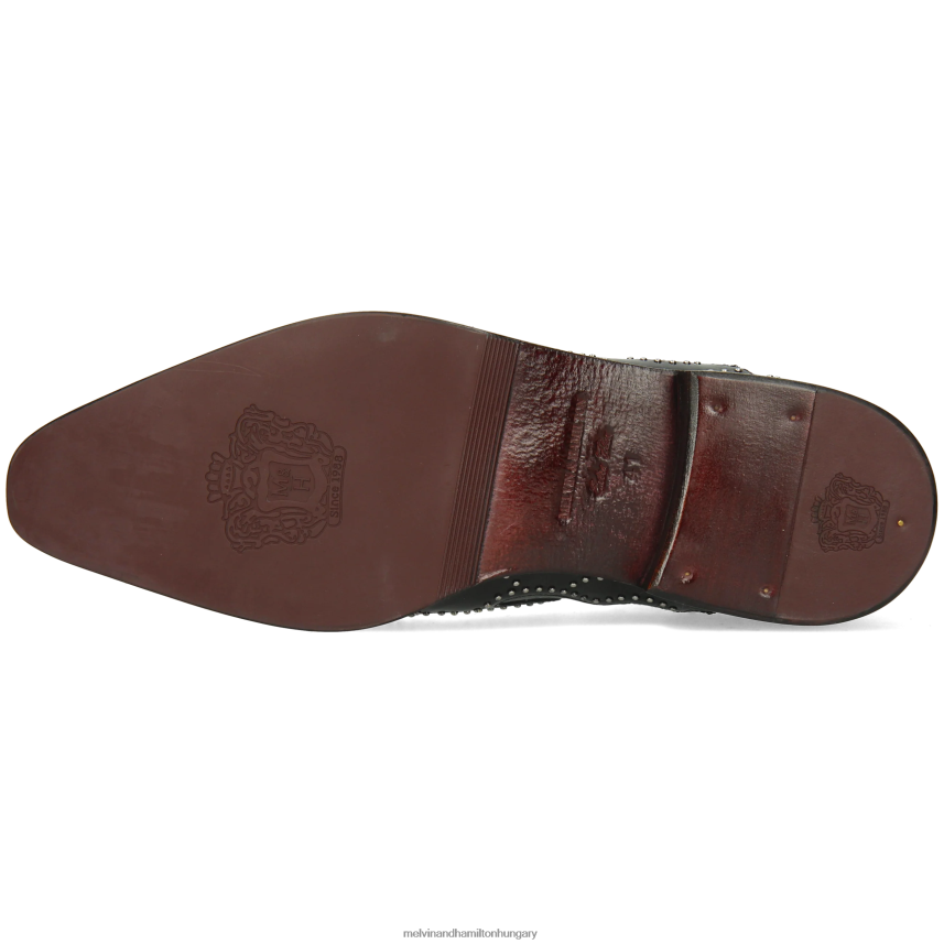 férfiak Melvin & Hamilton 42FNT114 bokacsizma fekete elvis 81