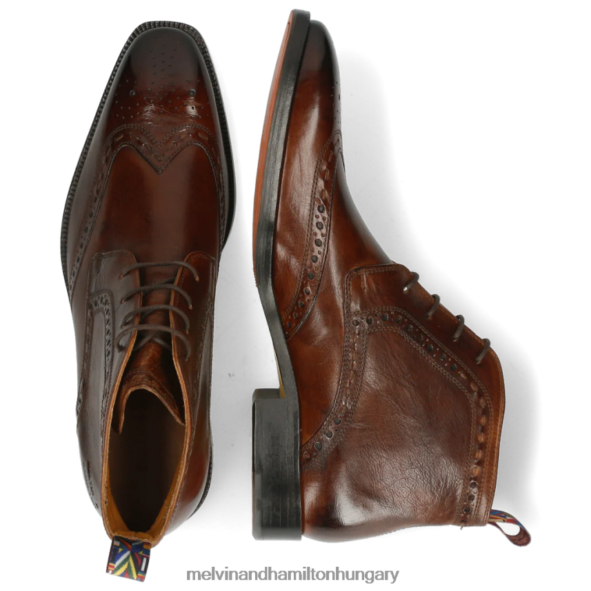 férfiak Melvin & Hamilton 42FNT116 bokacsizma barna Jeff 7