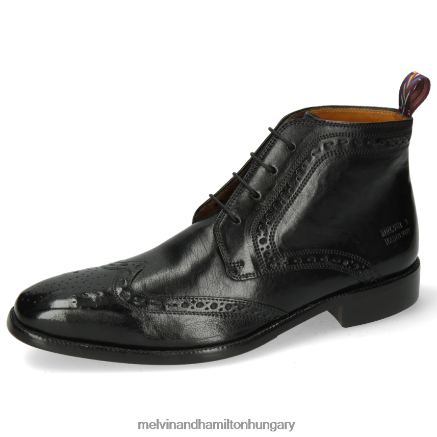 férfiak Melvin & Hamilton 42FNT126 bokacsizma fekete Jeff 7