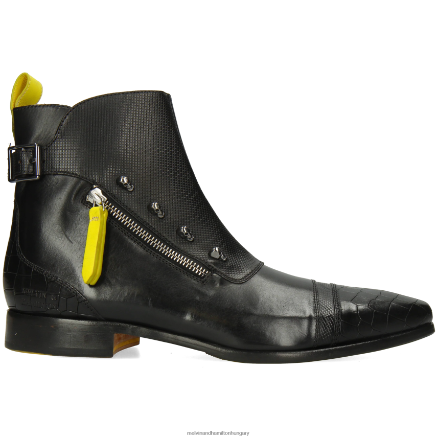 férfiak Melvin & Hamilton 42FNT1 bokacsizma fekete elvis 25