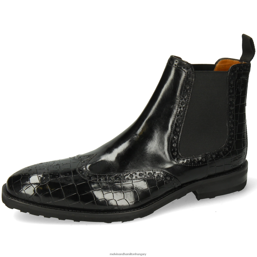 férfiak Melvin & Hamilton 42FNT24 bokacsizma fekete flynn 2
