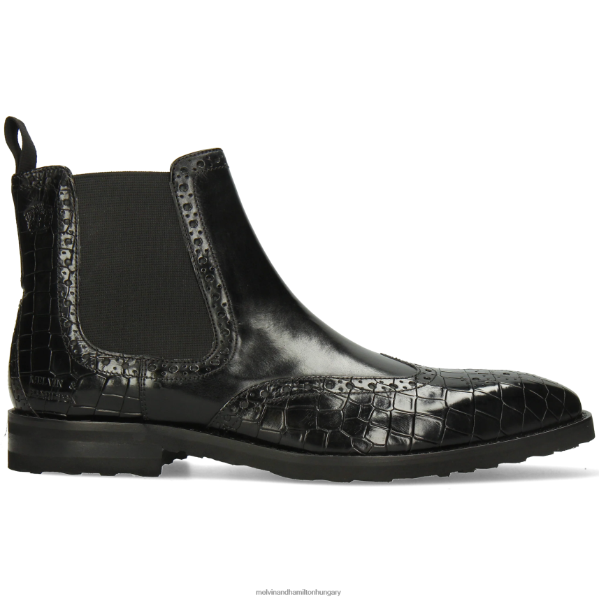 férfiak Melvin & Hamilton 42FNT24 bokacsizma fekete flynn 2