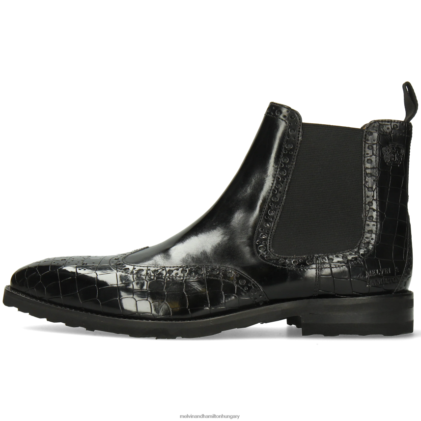 férfiak Melvin & Hamilton 42FNT24 bokacsizma fekete flynn 2