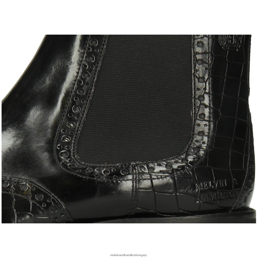 férfiak Melvin & Hamilton 42FNT24 bokacsizma fekete flynn 2