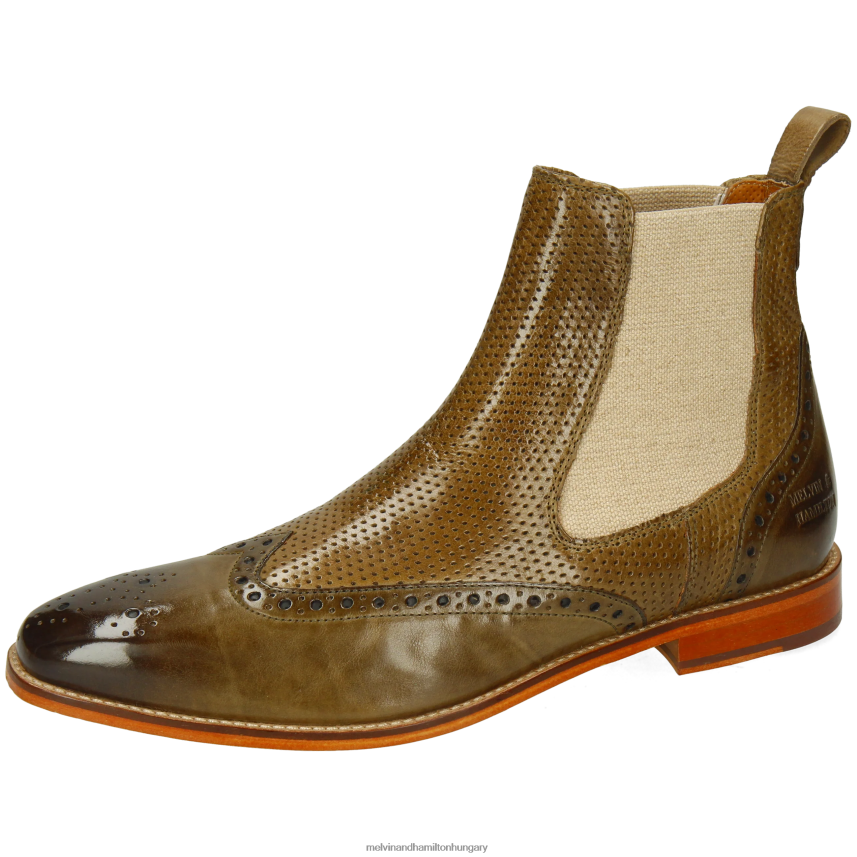 férfiak Melvin & Hamilton 42FNT48 bokacsizma khaki Alex 9
