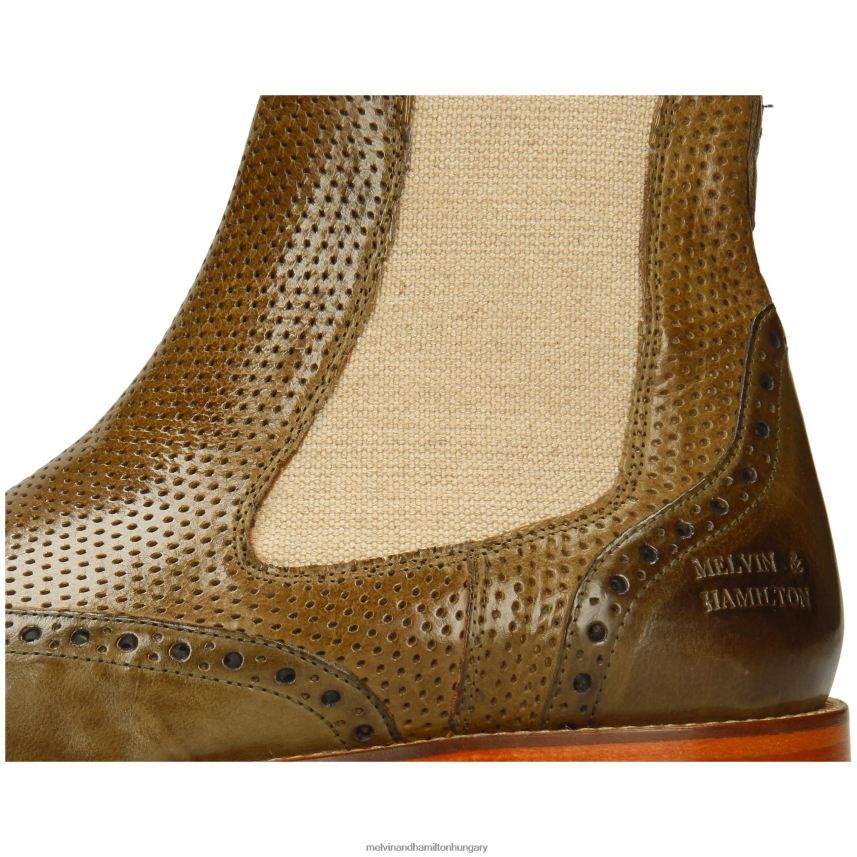 férfiak Melvin & Hamilton 42FNT48 bokacsizma khaki Alex 9