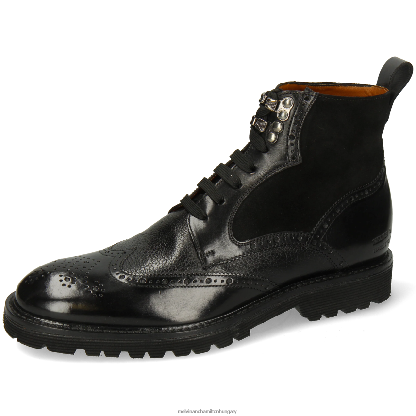 férfiak Melvin & Hamilton 42FNT62 bokacsizma fekete trevor 34