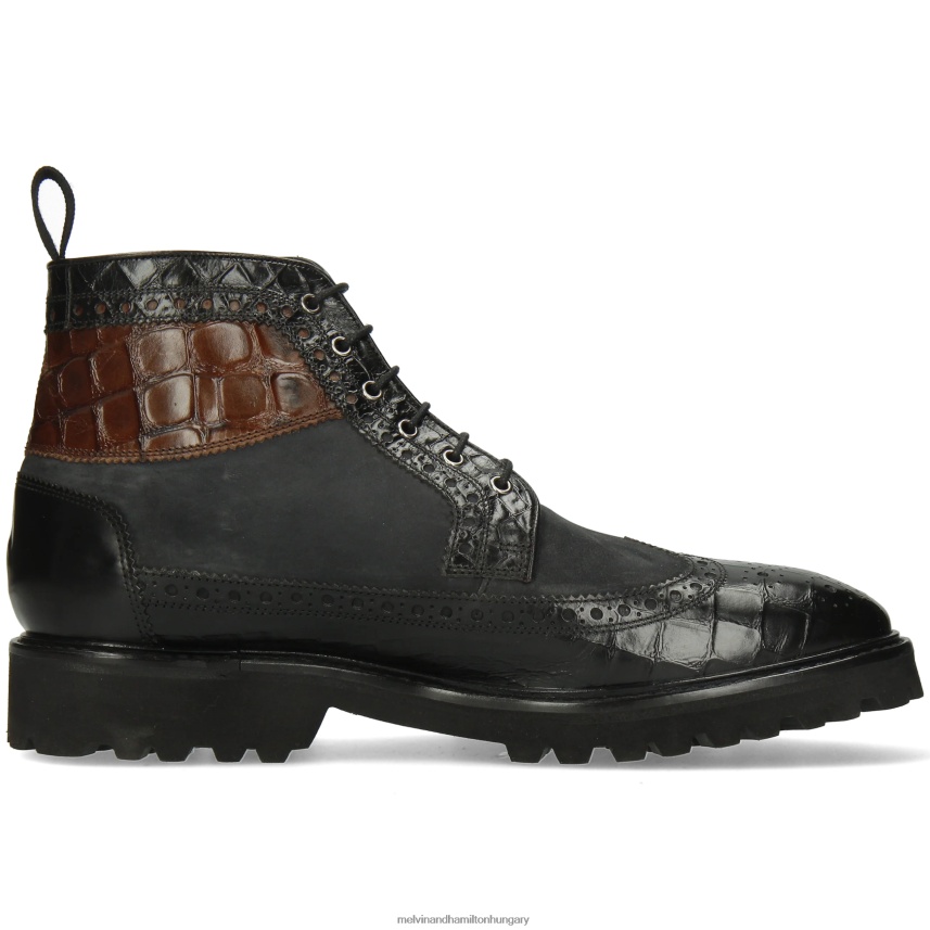 férfiak Melvin & Hamilton 42FNT64 bokacsizma fekete Máté 9