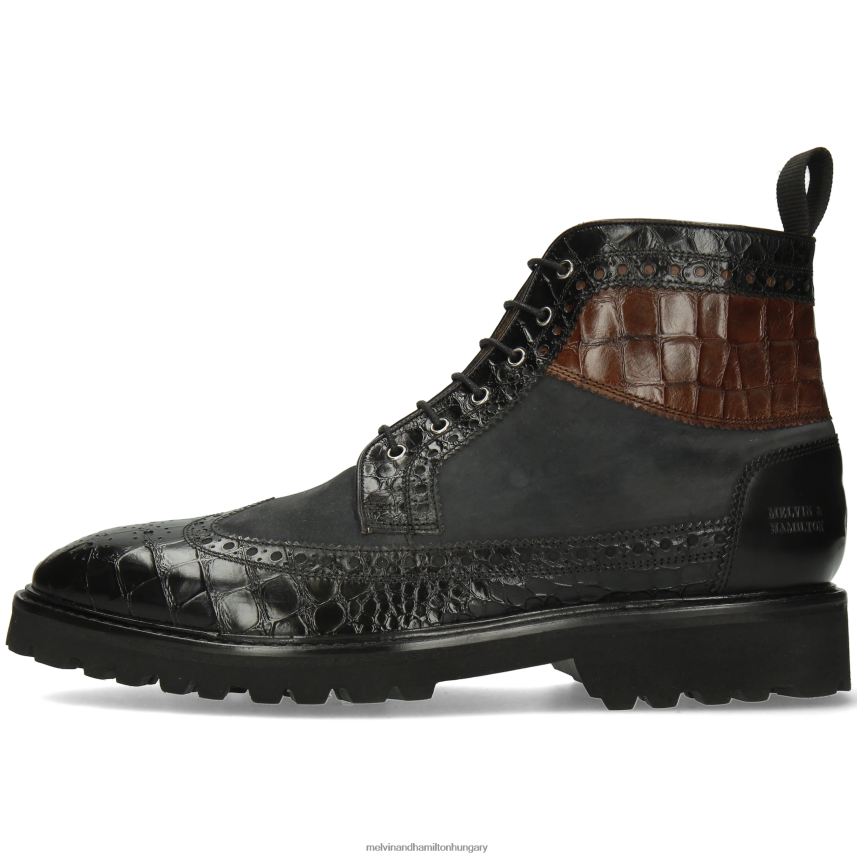 férfiak Melvin & Hamilton 42FNT64 bokacsizma fekete Máté 9