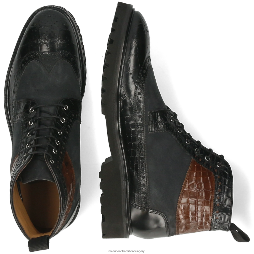 férfiak Melvin & Hamilton 42FNT64 bokacsizma fekete Máté 9