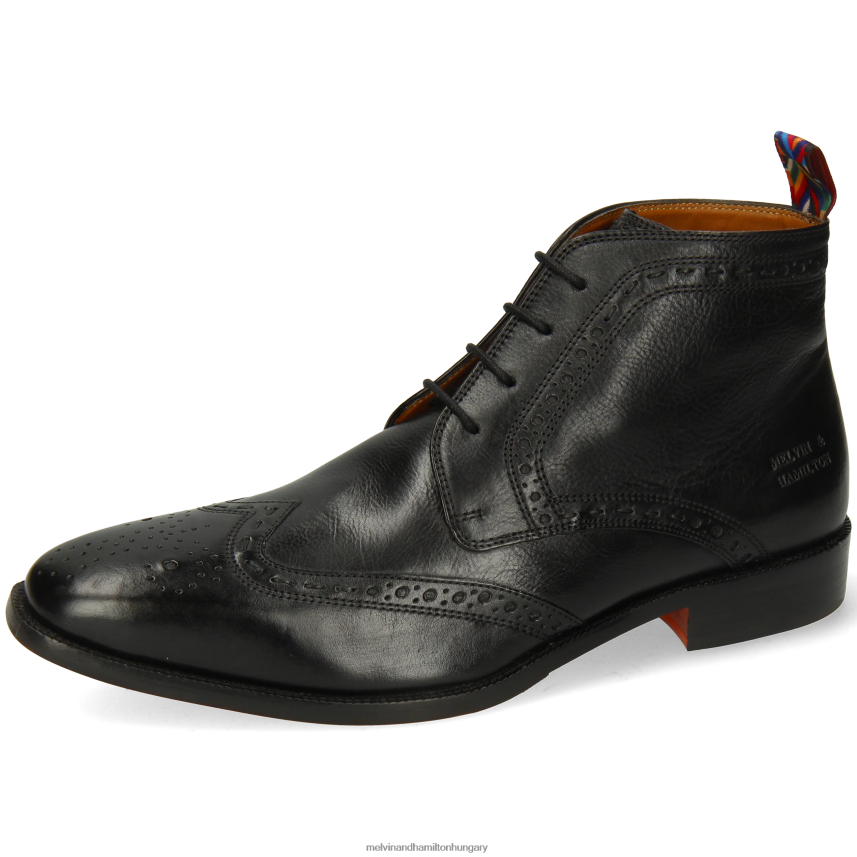 férfiak Melvin & Hamilton 42FNT6 bokacsizma fekete Jeff 7