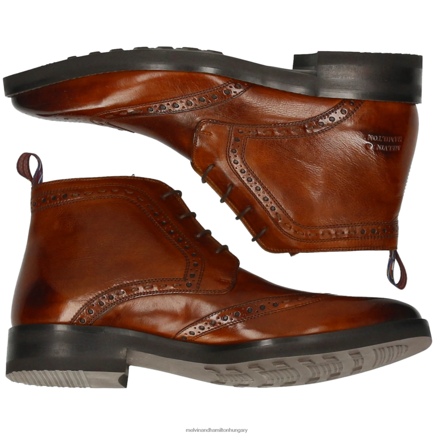 férfiak Melvin & Hamilton 42FNT70 bokacsizma barna Jeff 7