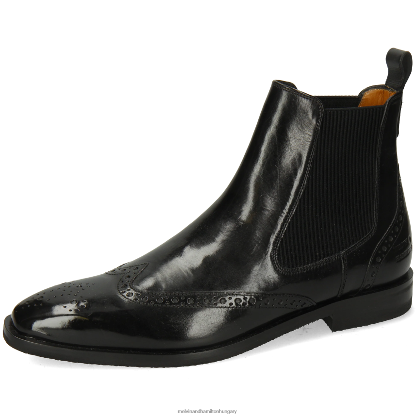 férfiak Melvin & Hamilton 42FNT74 bokacsizma fekete Alex 9