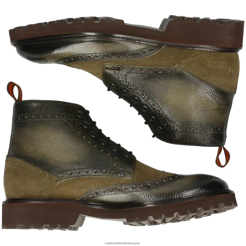 férfiak Melvin & Hamilton 42FNT75 bokacsizma khaki Máté 7