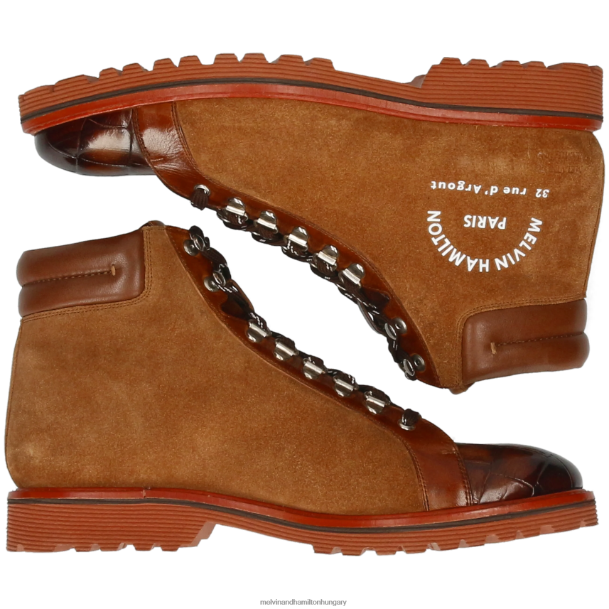 férfiak Melvin & Hamilton 42FNT83 bokacsizma barna trevor 33