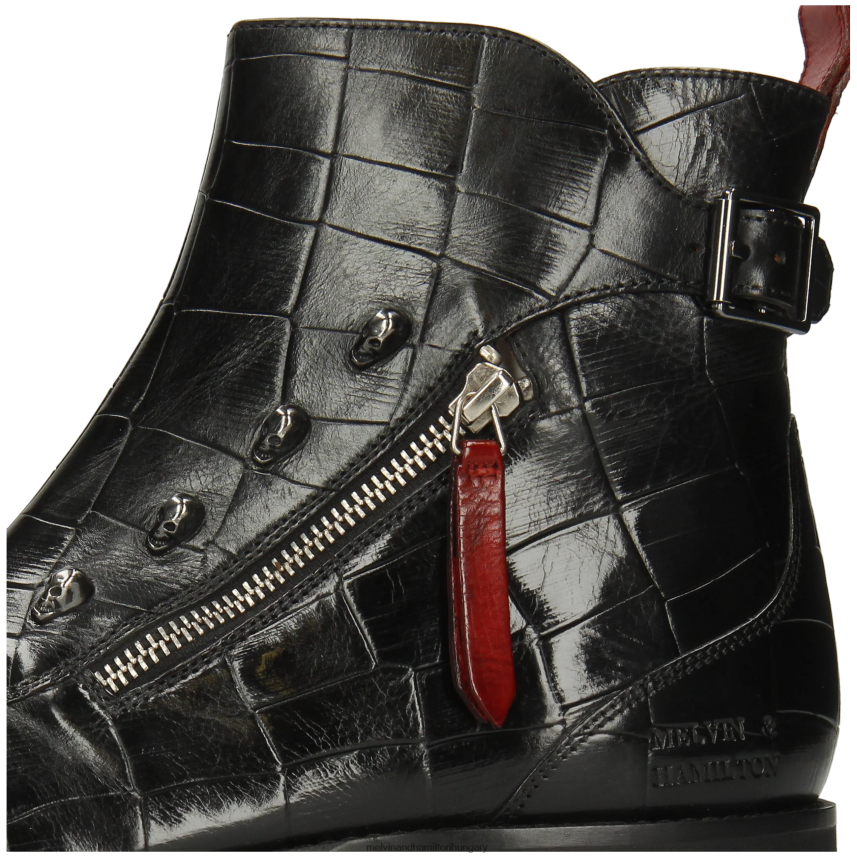 férfiak Melvin & Hamilton 42FNT84 bokacsizma fekete elvis 25