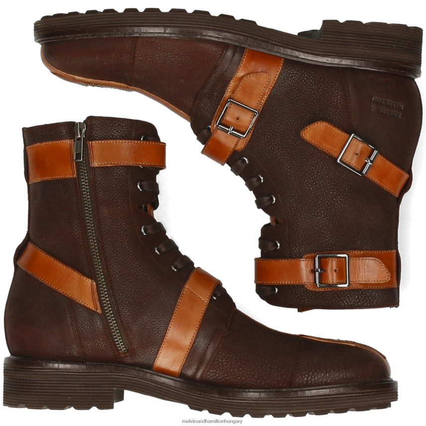 férfiak Melvin & Hamilton 42FNT87 bokacsizma barna trevor 48