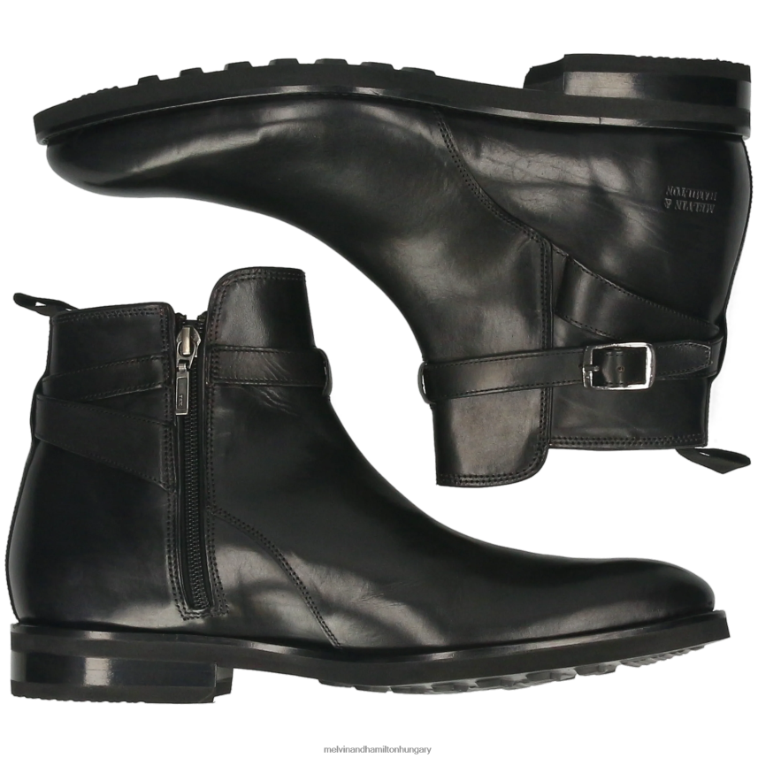 férfiak Melvin & Hamilton 42FNT91 bokacsizma fekete kane 1