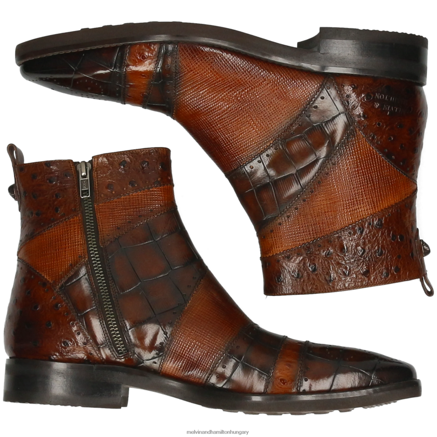 férfiak Melvin & Hamilton 42FNT95 bokacsizma barna elvis 26