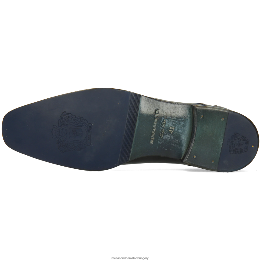 férfiak Melvin & Hamilton 42FNT387 derbi cipő fekete elyas 4