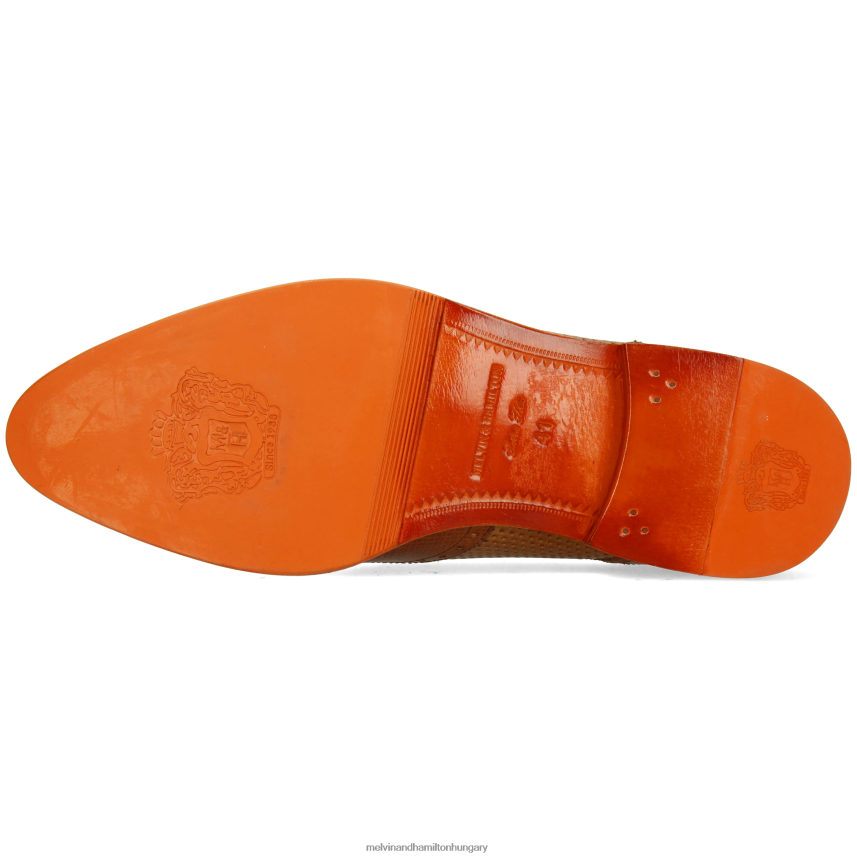 férfiak Melvin & Hamilton 42FNT395 derbi cipő világos barna bobby 1