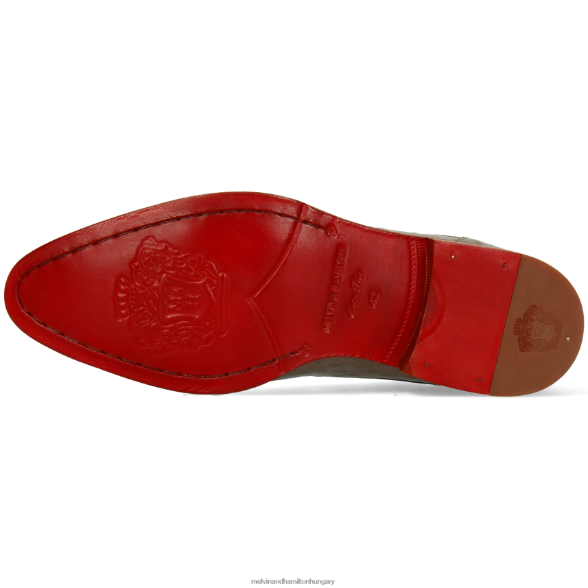 férfiak Melvin & Hamilton 42FNT401 derbi cipő barna kane 2