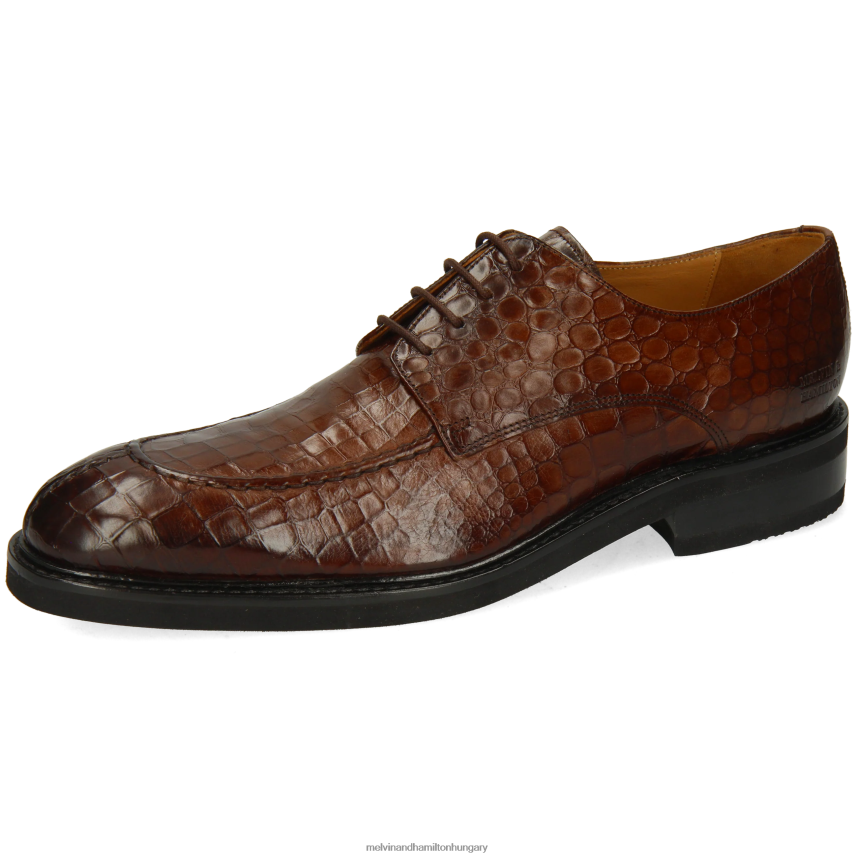 férfiak Melvin & Hamilton 42FNT413 derbi cipő barna Parker 1