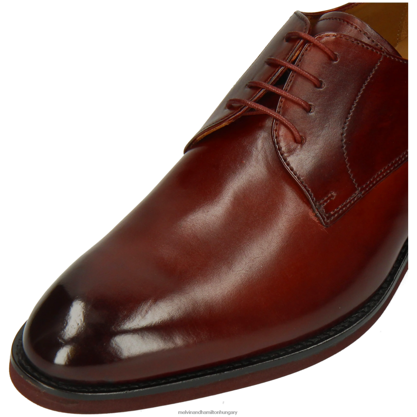 férfiak Melvin & Hamilton 42FNT424 derbi cipő barna kane 2