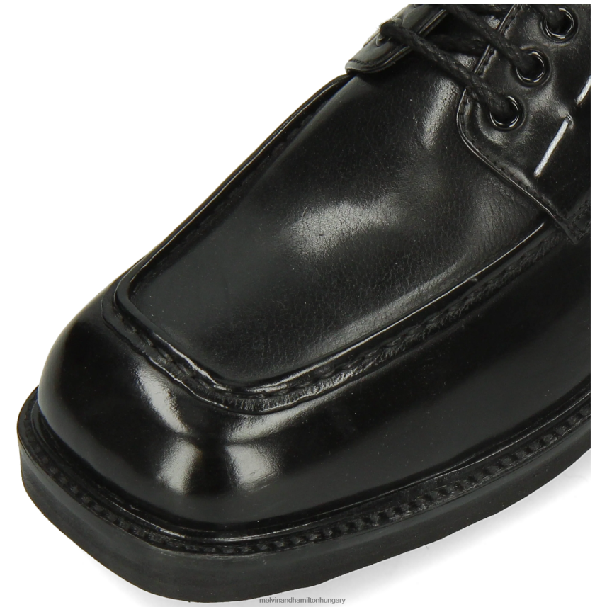 férfiak Melvin & Hamilton 42FNT425 derbi cipő fekete clooney 6