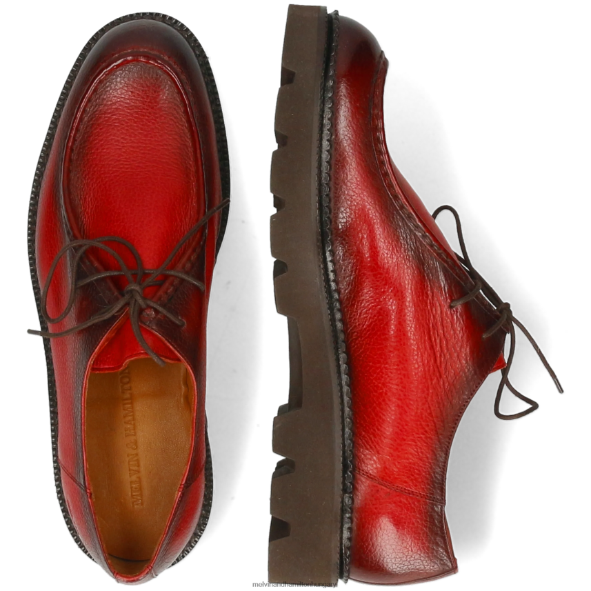 férfiak Melvin & Hamilton 42FNT426 derbi cipő narancs átszúrni 10