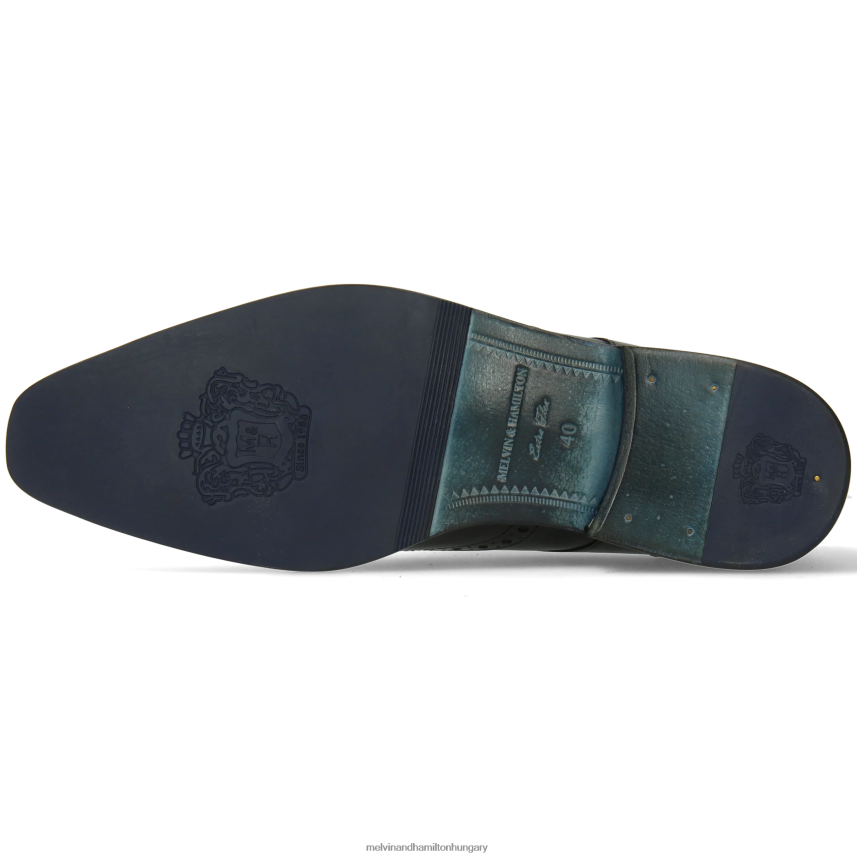 férfiak Melvin & Hamilton 42FNT437 derbi cipő fekete dylan 2