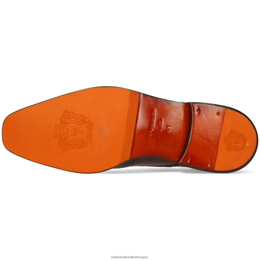 férfiak Melvin & Hamilton 42FNT445 derbi cipő barna jeff 1