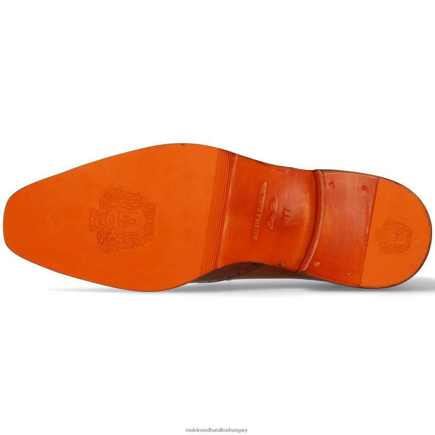 férfiak Melvin & Hamilton 42FNT449 derbi cipő barna Jeff 14