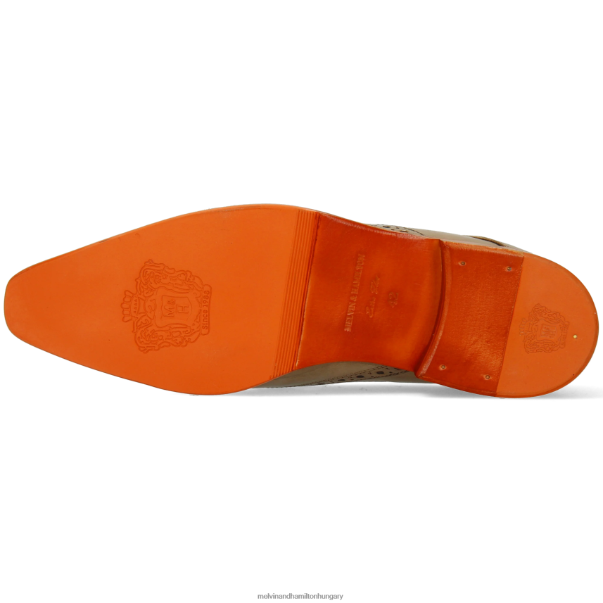 férfiak Melvin & Hamilton 42FNT466 derbi cipő világos barna lewis 3