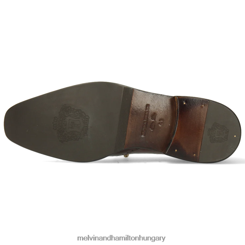 férfiak Melvin & Hamilton 42FNT525 derbi cipő barna Jeff 14