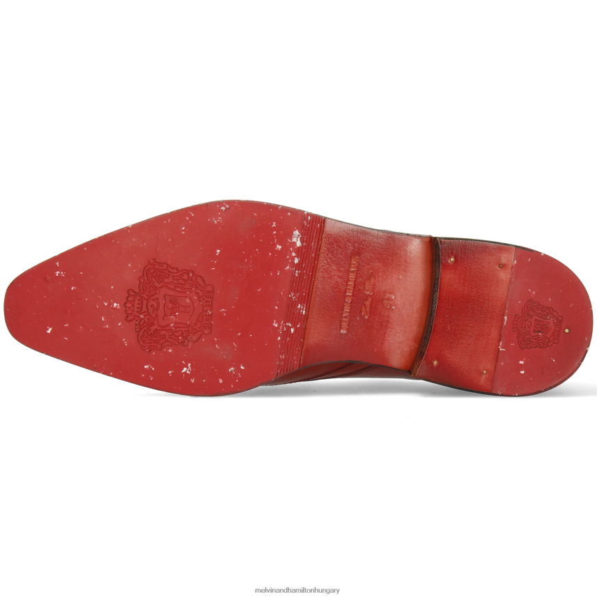 férfiak Melvin & Hamilton 42FNT550 derbi cipő piros elvis 63