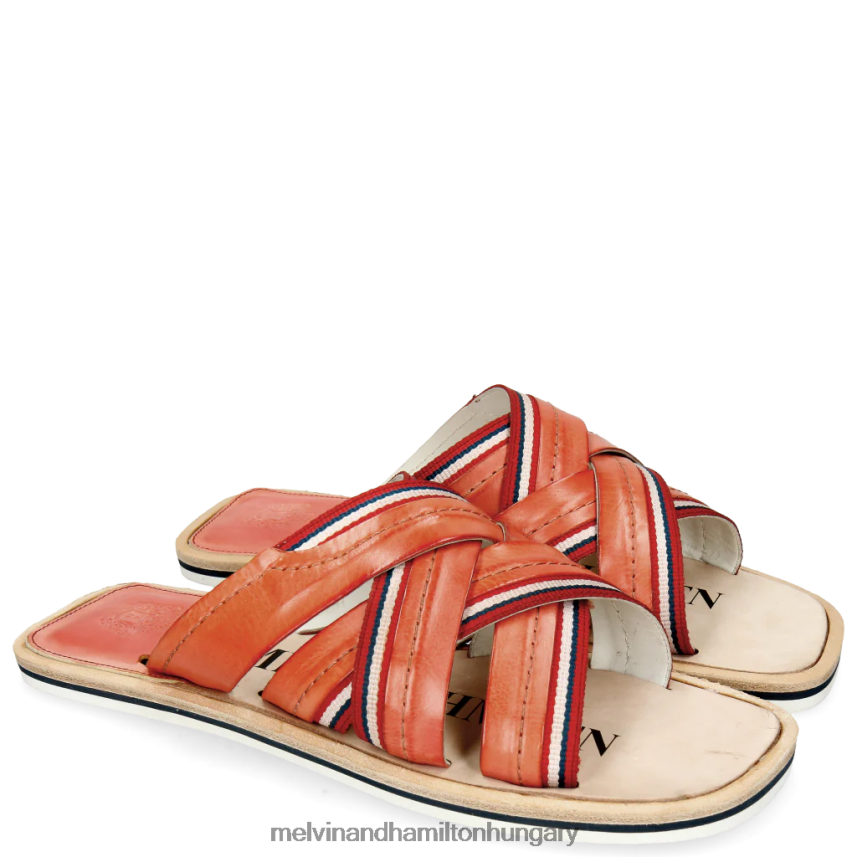 férfiak Melvin & Hamilton 42FNT734 öszvérek narancs bob 2