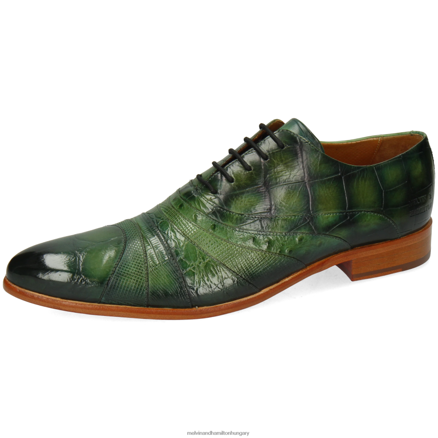 férfiak Melvin & Hamilton 42FNT156 oxford cipő zöld toni 43