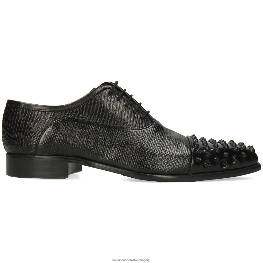 férfiak Melvin & Hamilton 42FNT164 oxford cipő fekete lándzsa 23