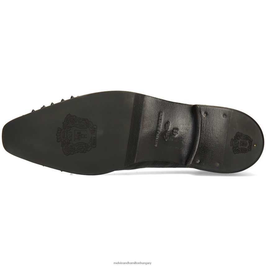 férfiak Melvin & Hamilton 42FNT164 oxford cipő fekete lándzsa 23