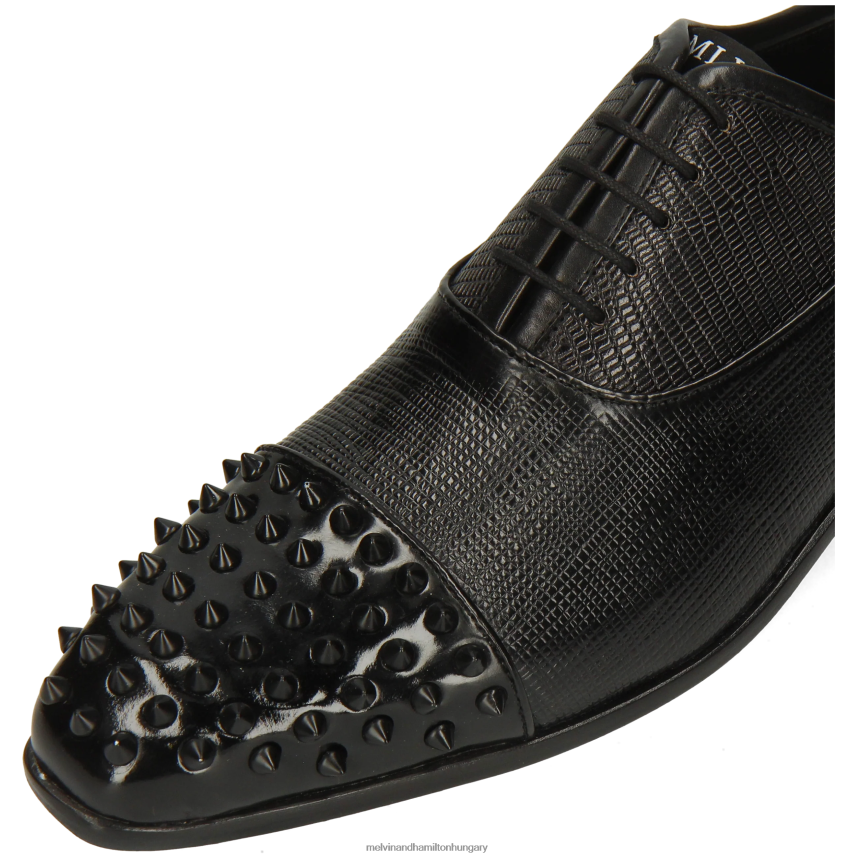 férfiak Melvin & Hamilton 42FNT164 oxford cipő fekete lándzsa 23