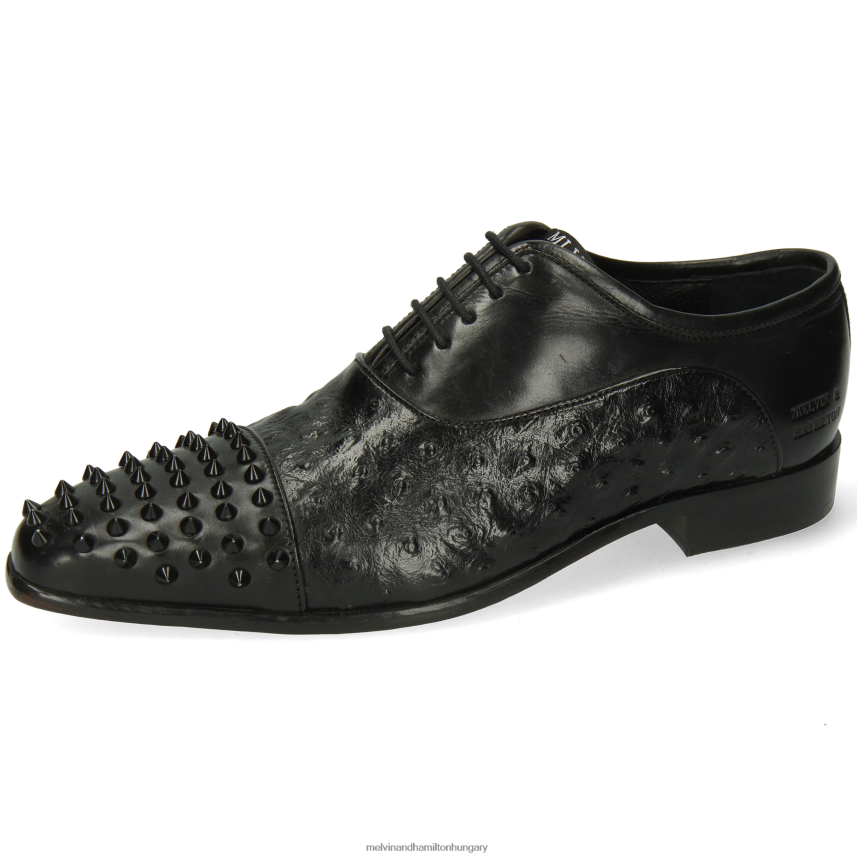 férfiak Melvin & Hamilton 42FNT165 oxford cipő fekete lándzsa 23
