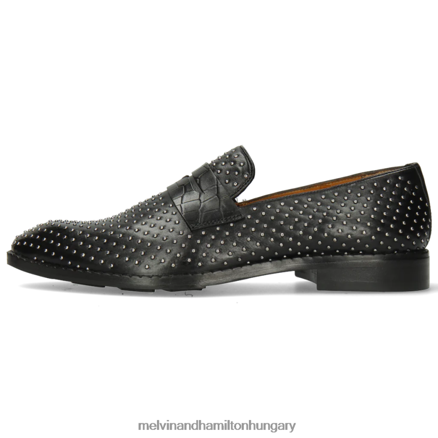 férfiak Melvin & Hamilton 42FNT302 papucscipő fekete gaston 5