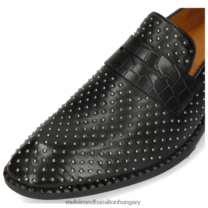 férfiak Melvin & Hamilton 42FNT302 papucscipő fekete gaston 5