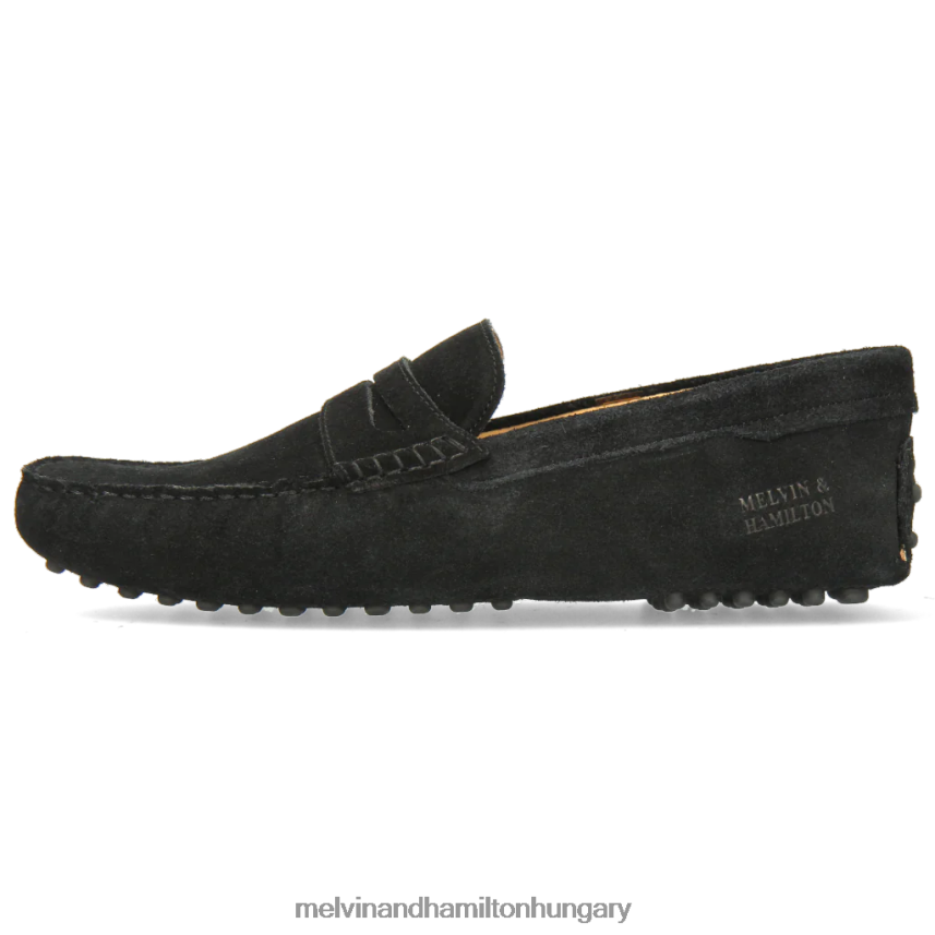 férfiak Melvin & Hamilton 42FNT308 papucscipő fekete nelson 2