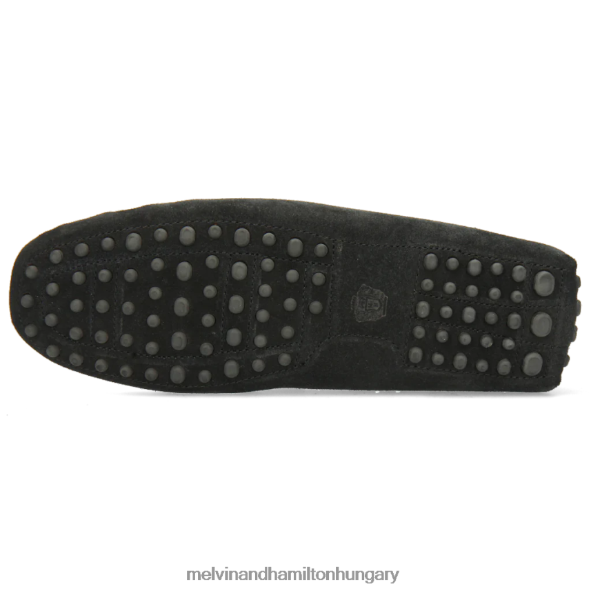 férfiak Melvin & Hamilton 42FNT308 papucscipő fekete nelson 2